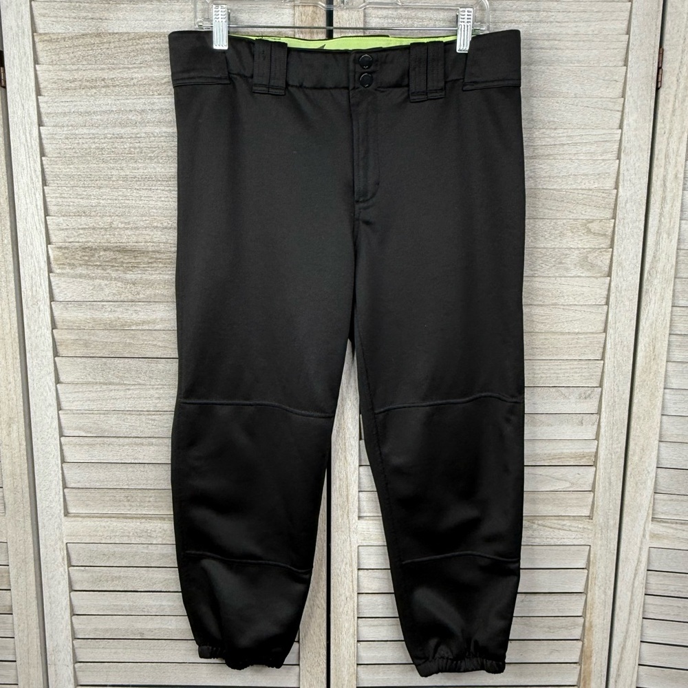 MIZUNO Women's Softball Pants Belted Black-Large